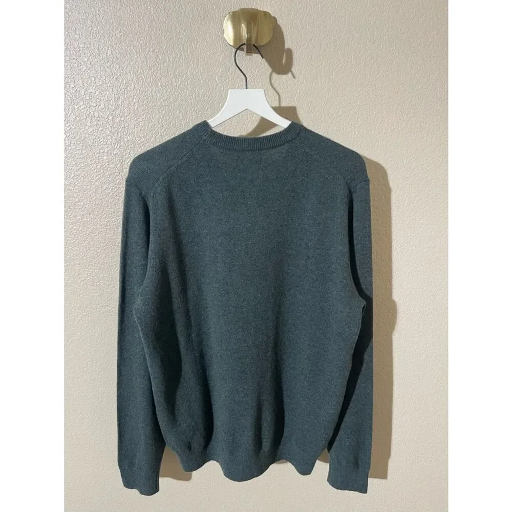 Galeries Lafayette Premium Men's Crewneck Sweater in Dark Teal
